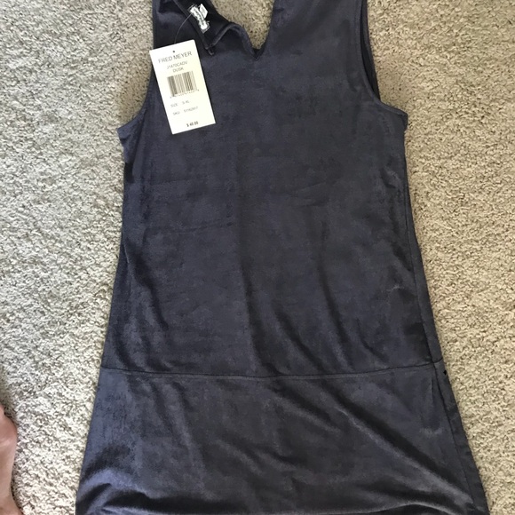 Grey Suede Dress - Picture 4 of 4